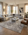 Luminara Sands Collection Area Rug - Elysium (Stone Gray) Rectangle Stone Gray  lifestyle 23