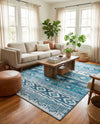 Geneva Terrace Collection Area Rug - Montreux Rectangle Blue  lifestyle 40