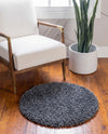 Alpine Plush Collection Area Rug -  Cortina (Peppercorn) Round Peppercorn  lifestyle 41