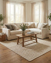Osian Looms Collection Area Rug - Mumbai Rectangle White  lifestyle 24