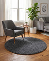 Alpine Plush Collection Area Rug -  Cortina (Peppercorn) Round Peppercorn  lifestyle 42