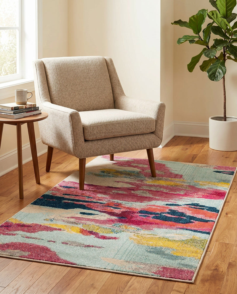 Marrakesh Elegance Collection Area Rug -  Skhirat Rectangle Pink  lifestyle 28