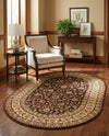 Jaipur Elegance Collection Area Rug -  Nahargarh (Brown) Oval Brown  lifestyle 58