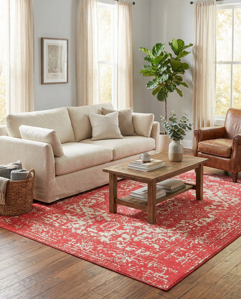 Georgetown Rugs Collection Area Rug - Dupont (Pink) Rectangle Pink  lifestyle 4