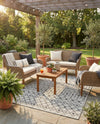 Savannah Pergola Collection Area Rug -  Pergola (Gray) Rectangle Gray  lifestyle 10