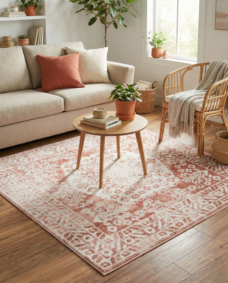 Cambridge Classics Collection Area Rug -  Pembroke (Pink) Square Pink  lifestyle 67