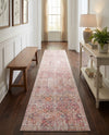 Vintage Memories Collection Area Rug -  Flashback Runner Ivory and Pink  lifestyle 41