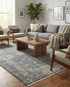 Caribbean Breeze Collection Area Rug -  Utila Rectangle Fume Gray  lifestyle 23