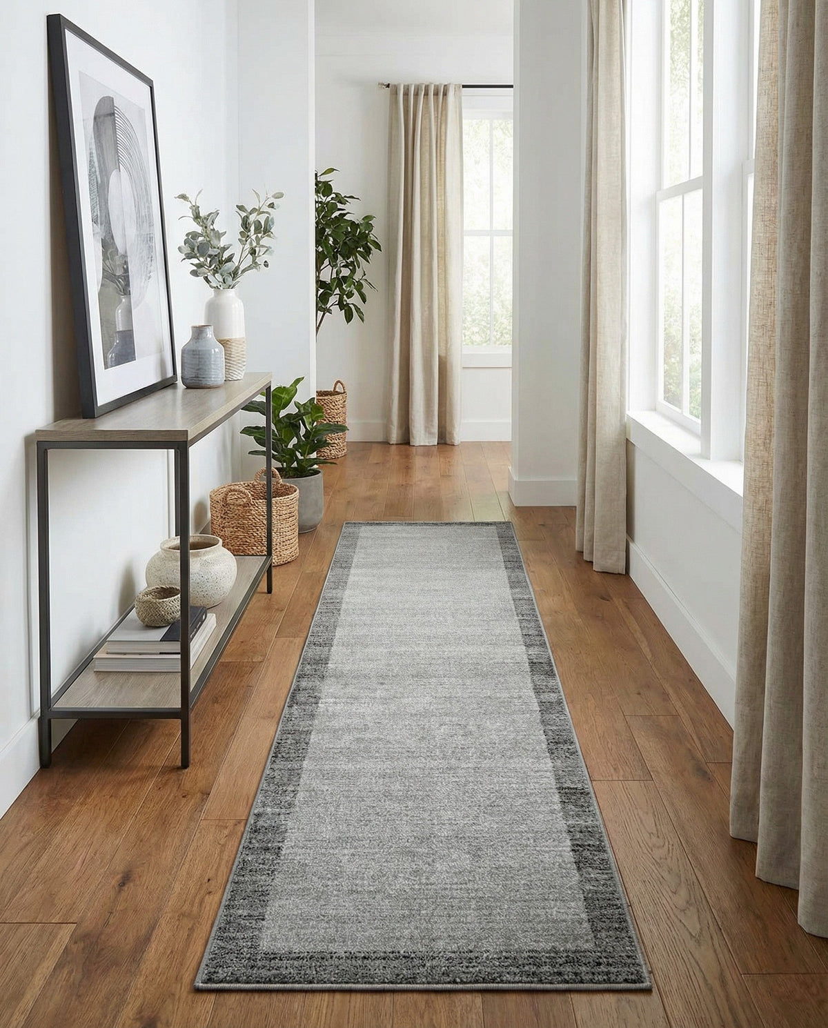 Studio Haven Collection Area Rug -  Conservatory (Light Gray) Runner Light Gray  lifestyle 57