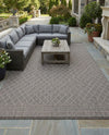 Savannah Pergola Collection Area Rug - Savannah Rectangle Chocolate Brown  lifestyle 41