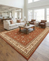 Jaipur Elegance Collection Area Rug -  Nahargarh (Brick Red Light Rose) Rectangle Brick Red Light Rose  lifestyle 10