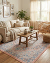 Savannah Series Collection Area Rug - Charleston (Powder Pink) Rectangle Powder Pink  lifestyle 17