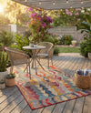 Urban Terrace Collection Area Rug -  Arcade Rectangle Multi  lifestyle 20