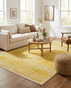 Dover Terrace Collection Area Rug -  Lagoon (Yellow) Rectangle Yellow  lifestyle 14