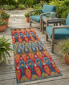Urban Terrace Collection Area Rug -  Compass Runner Multi  lifestyle 60