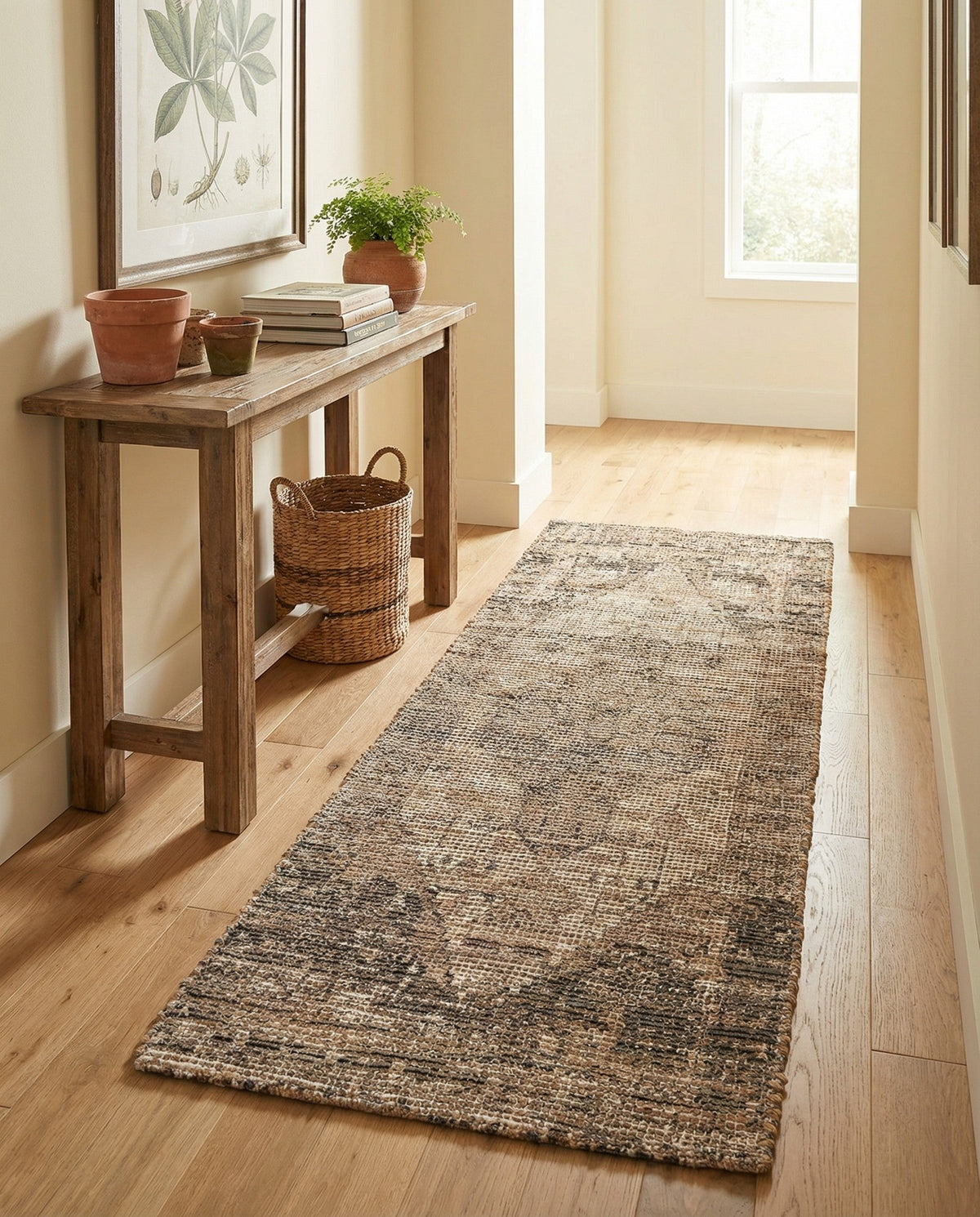 Savannah Threads Collection Area Rug - Sahara Runner Natural  lifestyle 144