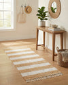 Tassel Trail Collection Area Rug - Pathway (Beige) Runner Beige  lifestyle 71