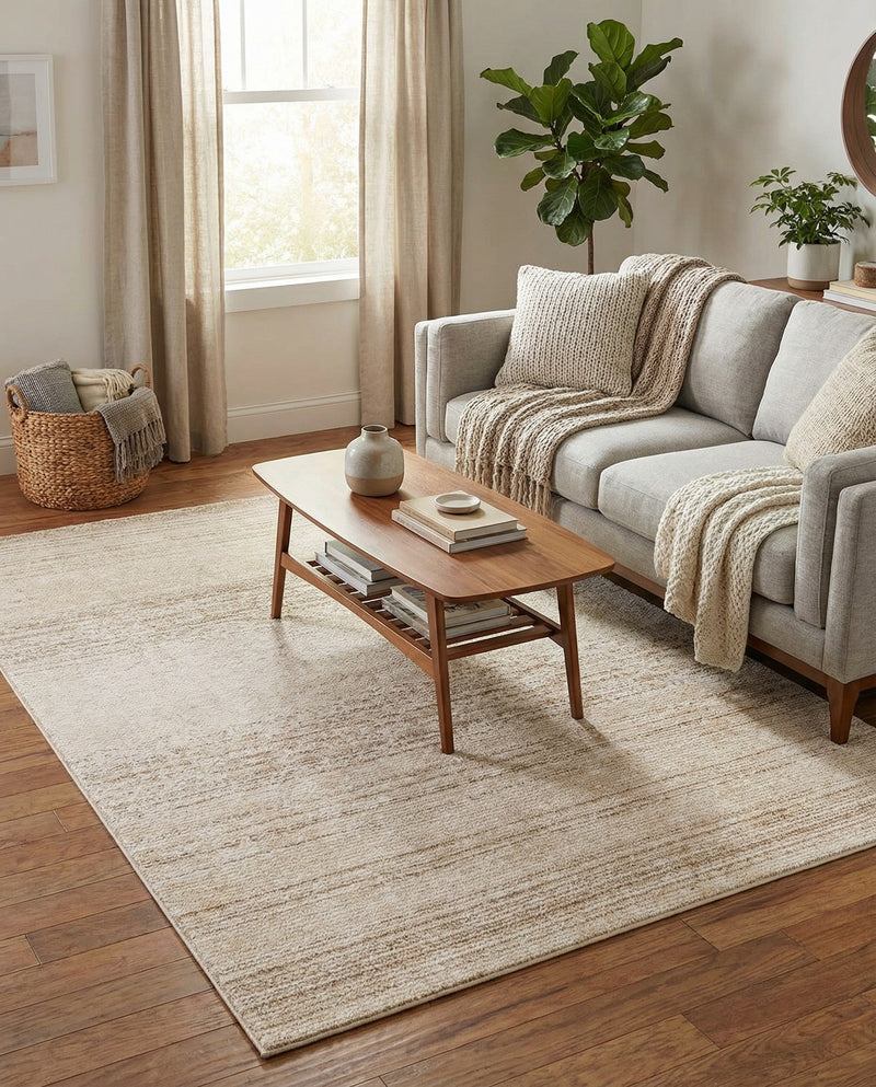 Jewel Oasis Collection Area Rug - Sapphire (Ivory) Rectangle Ivory  lifestyle 9