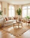 Serenity Braided Jute Collection Area Rug - Seaside Rectangle Natural  lifestyle 27