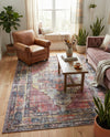 Zahara Oasis Collection Area Rug -  Rabat Rectangle Yellow Pink  lifestyle 21