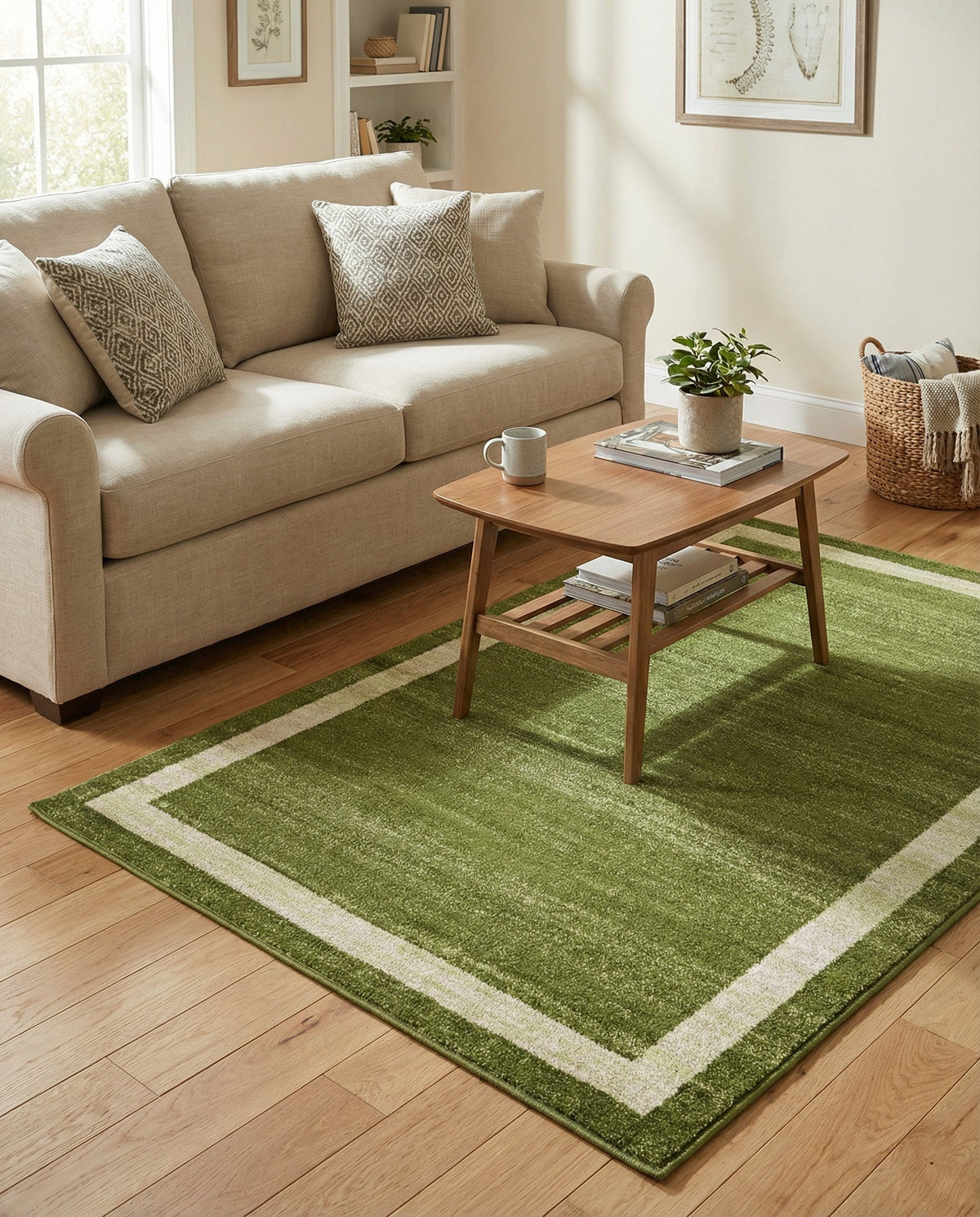 Studio Haven Collection Area Rug -  Alcove (Green) Rectangle Green  lifestyle 21