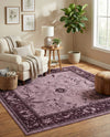 Horizon Collection Area Rug -  Apex (Purple) Square Purple  lifestyle 56
