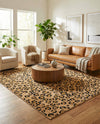 Savannah Sojourn Collection Area Rug -  Mara Rectangle Light Brown  lifestyle 21
