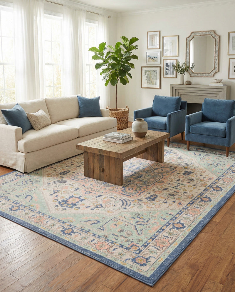 Savannah Series Collection Area Rug - Charleston (Multi) Rectangle Multi  lifestyle 12