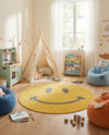 Wonder Tykes Collection Area Rug -  Zest Round Yellow  lifestyle 5