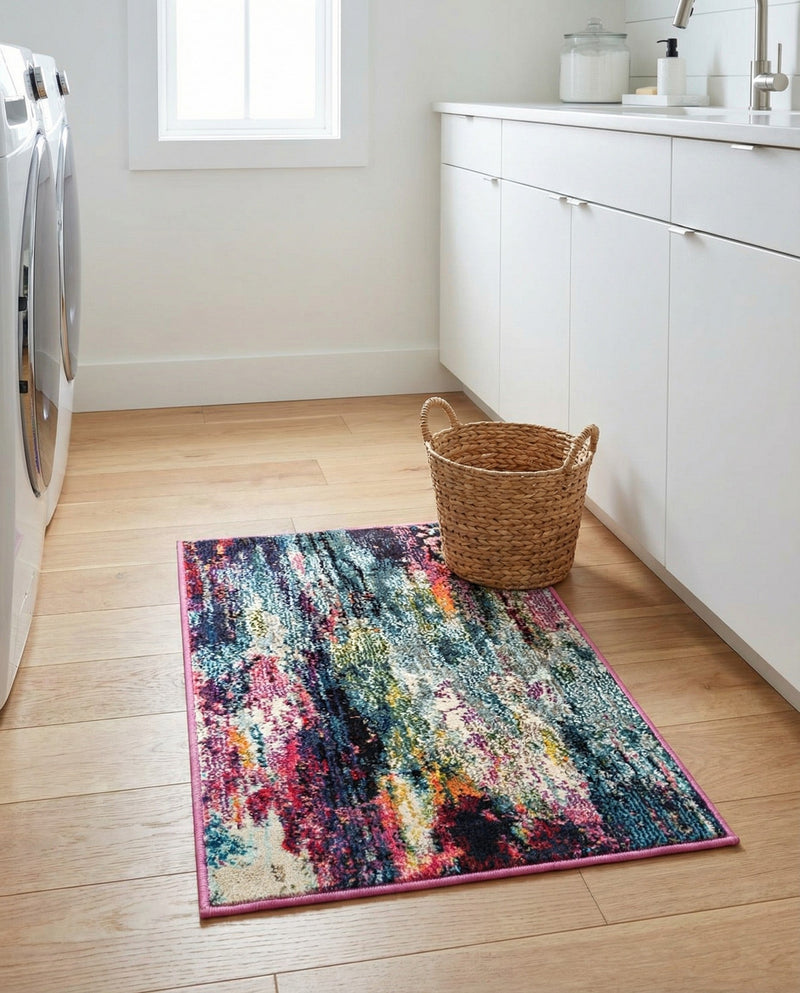 Chromatic Oasis Collection Area Rug -  Oasis Rectangle Multi  lifestyle 23
