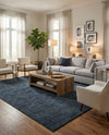 Metro Heights Collection Area Rug -  Hamilton Rectangle Navy Blue  lifestyle 14