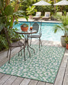 Savannah Escape Collection Area Rug -  Amazon (Green Blue) Rectangle Green Blue  lifestyle 39