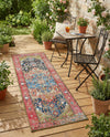 Patio Heritage Collection Area Rug -  Sanctuary Runner Multi  lifestyle 38
