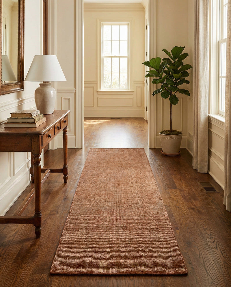 Berkshire Estate Collection Area Rug - Windsor (Cocoa Bean Brown) Runner Cocoa Bean Brown  lifestyle 40