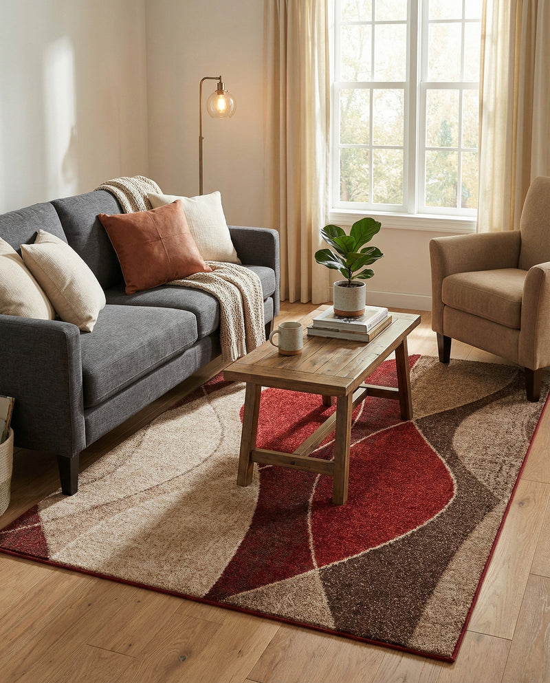 Autumn Meadow Collection Area Rug -  Emberglow Rectangle Multi  lifestyle 26