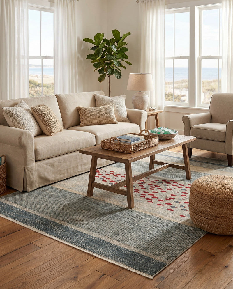 Zagros Oasis Collection Area Rug -  Kermanshah Rectangle Blue  lifestyle 16