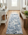 Luminara Sands Collection Area Rug - Elysium (Vintage Blue) Runner Vintage Blue  lifestyle 73