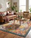 Brighton Terrace Collection Area Rug -  Rottingdean (Multi) Square Multi  lifestyle 67