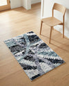 Santa Fe Trails Collection Area Rug -  Navajo Rectangle Gray and Ivory  lifestyle 7