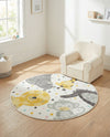 Wonder Tykes Collection Area Rug -  Whirlpool Round Ivory  lifestyle 5