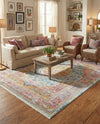 Caribbean Breeze Collection Area Rug -  Vieques Rectangle Light Blue  lifestyle 10