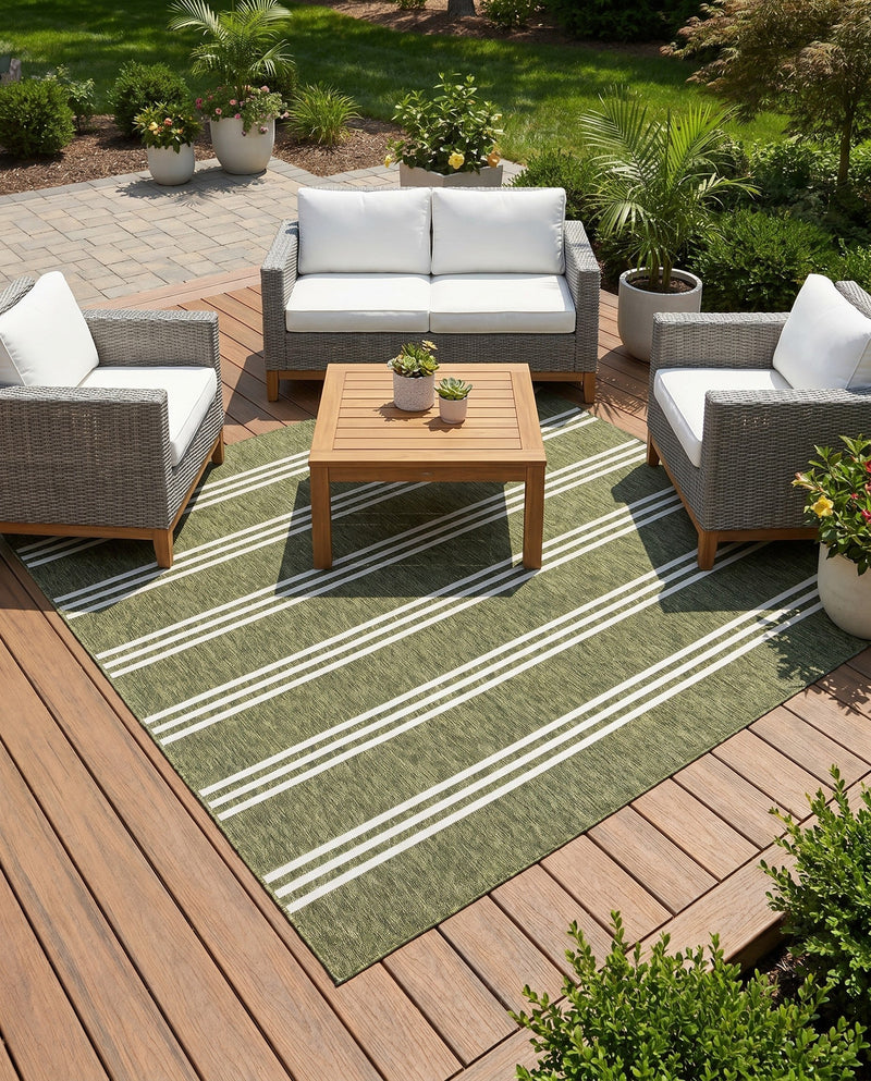 Urban Oasis Rugs Collection Area Rug -  District (Green) Square Green  lifestyle 19