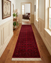 Samarkand Elegance Collection Area Rug -  Fergana Runner Red  lifestyle 76