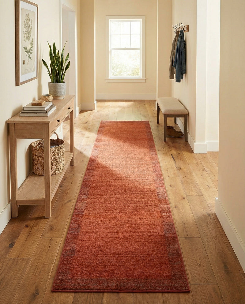 Studio Haven Collection Area Rug -  Conservatory (Terracotta) Runner Terracotta  lifestyle 50
