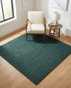 Woven Seaside Jute Collection Area Rug - Martha's Square Green  lifestyle 64