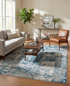 Bloomsbury Elegance Collection Area Rug -  Belgravia Rectangle Blue  lifestyle 69