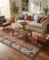 Eden Oasis Collection Area Rug -  Haven Rectangle Terracotta  lifestyle 19