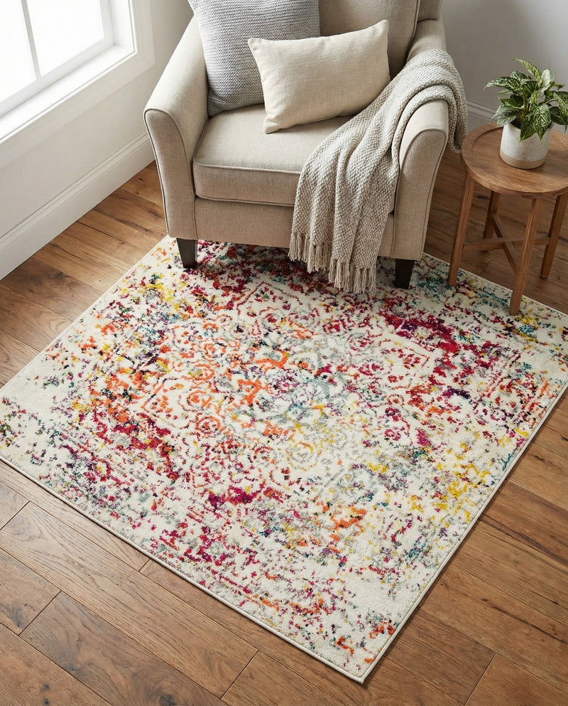 Georgetown Rugs Collection Area Rug - Dupont (Light Multi) Square Light Multi  lifestyle 66