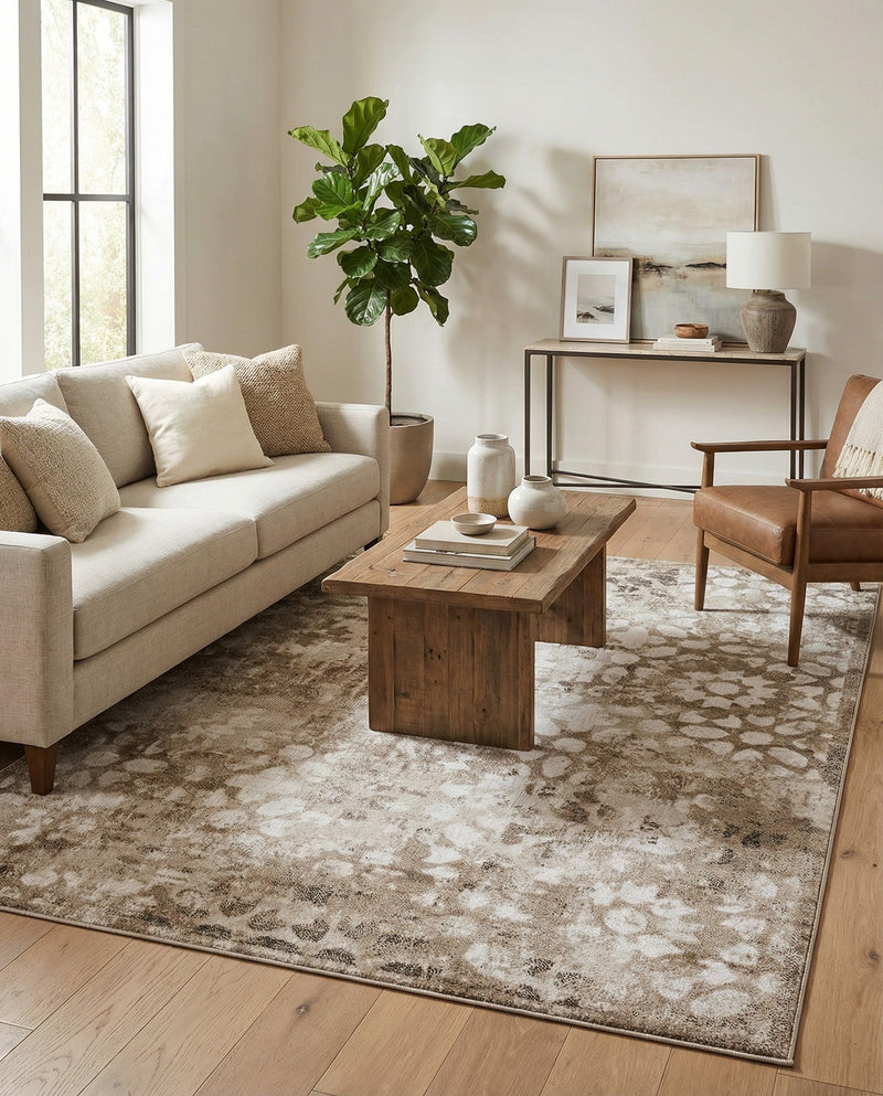 Riviera Elegance Collection Area Rug -  Vence Rectangle Brown  lifestyle 38