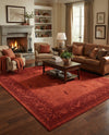 Horizon Collection Area Rug -  Apex (Rust Red) Square Rust Red  lifestyle 47